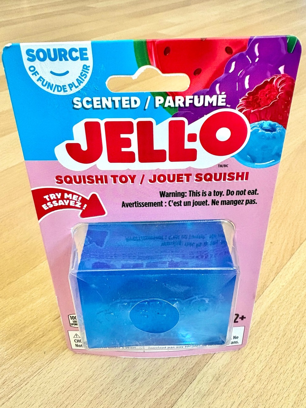 Jell-O Scented Blue Raspberry Squishy Toy Squishi Sensory Fidget Squeeze *NEW*